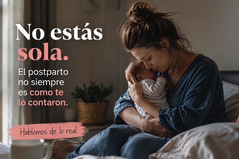 mujer con bebe en brazos triste y llorando