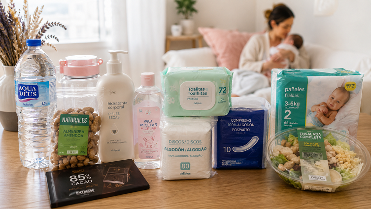 Compra post parto en Mercadona con productos recomendados para las primeras semanas después de dar a luz