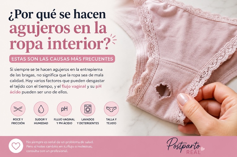 bragas con agujeros que los causa el ph